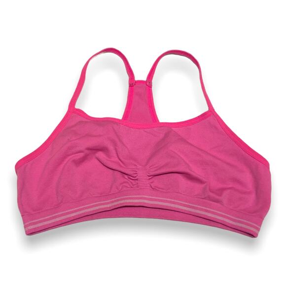 Maidenform Womens Girls Sports Bra Size Medium Pink 30 - Picture 1 of 4